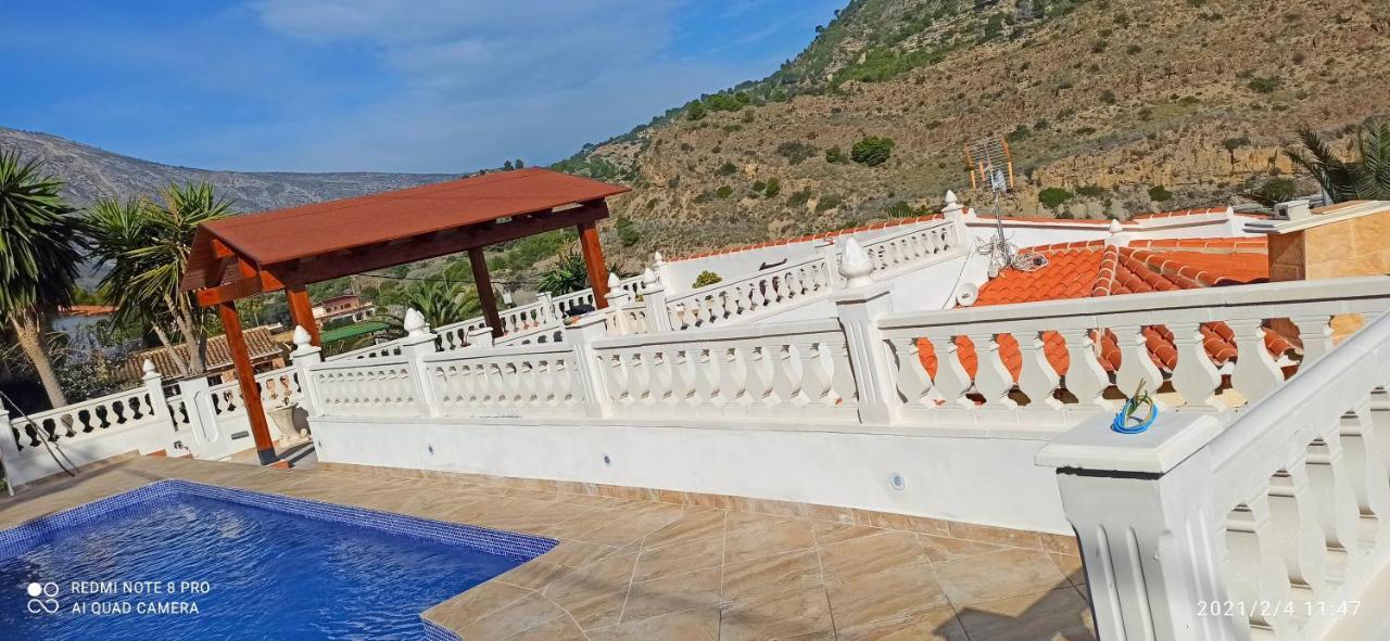 Villa Med Panoramautsikt Med Privat Pool I Calpe, Costa Blanca, Spanien Kültér fotó