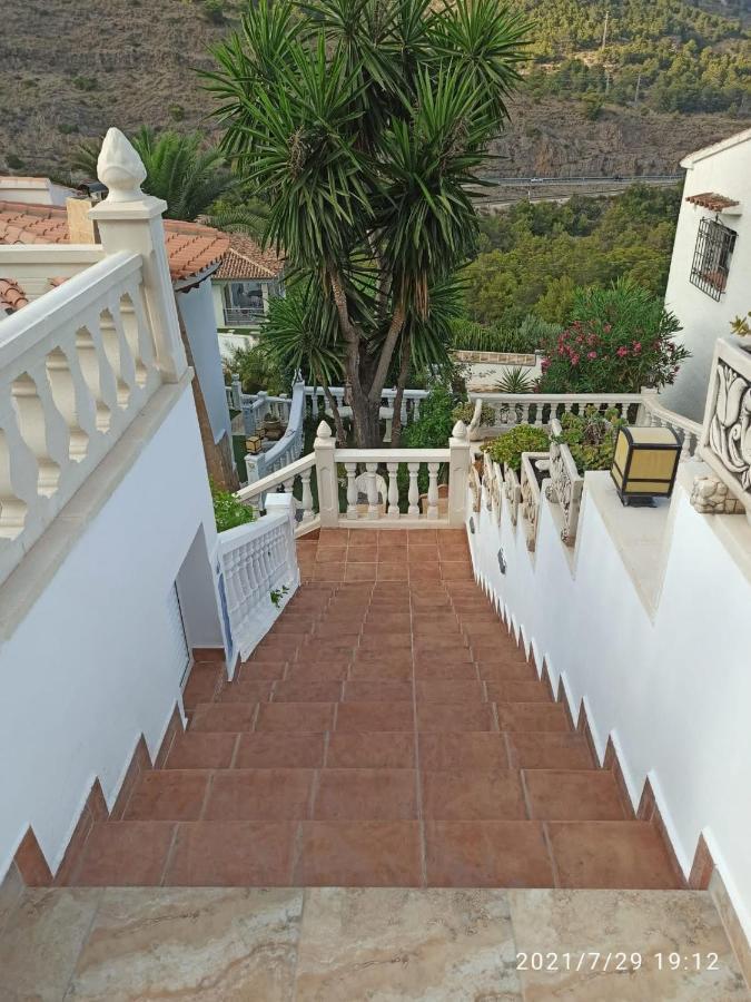 Villa Med Panoramautsikt Med Privat Pool I Calpe, Costa Blanca, Spanien Kültér fotó