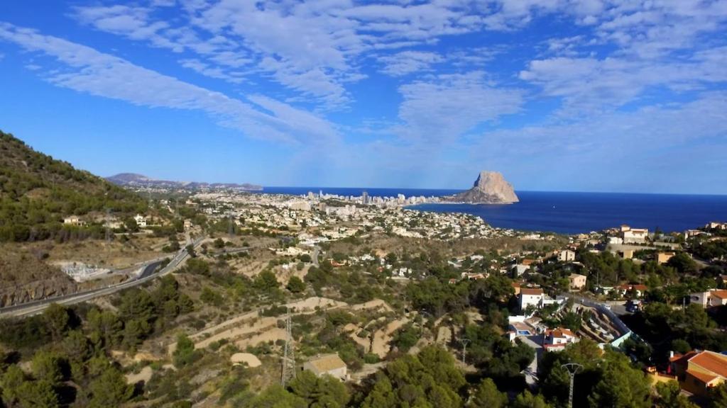 Villa Med Panoramautsikt Med Privat Pool I Calpe, Costa Blanca, Spanien Kültér fotó