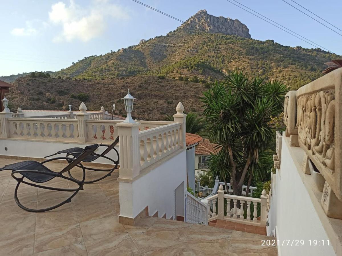 Villa Med Panoramautsikt Med Privat Pool I Calpe, Costa Blanca, Spanien Kültér fotó