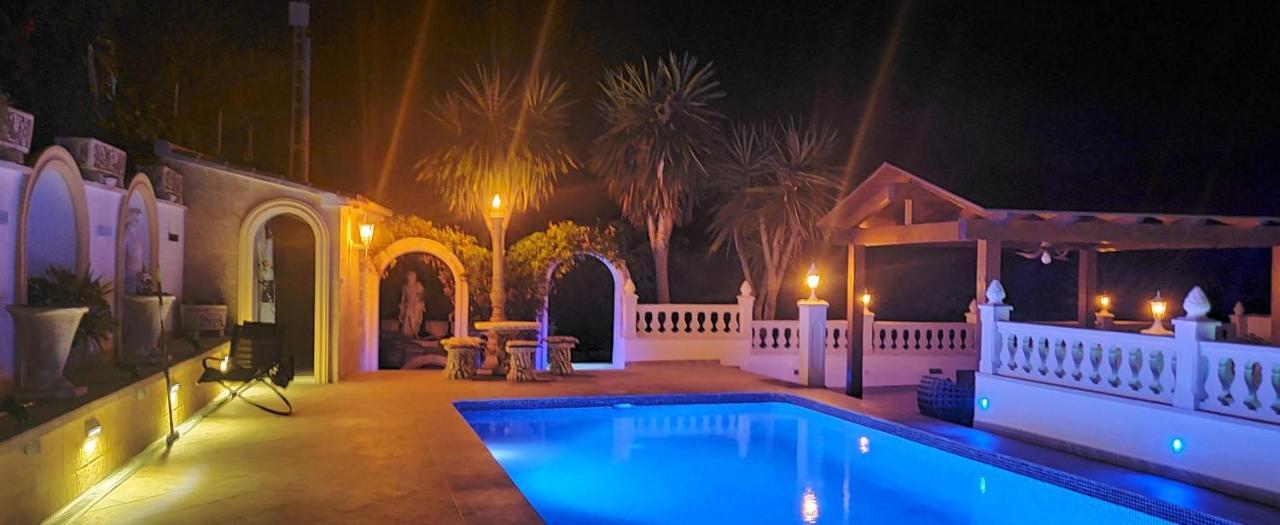 Villa Med Panoramautsikt Med Privat Pool I Calpe, Costa Blanca, Spanien Kültér fotó