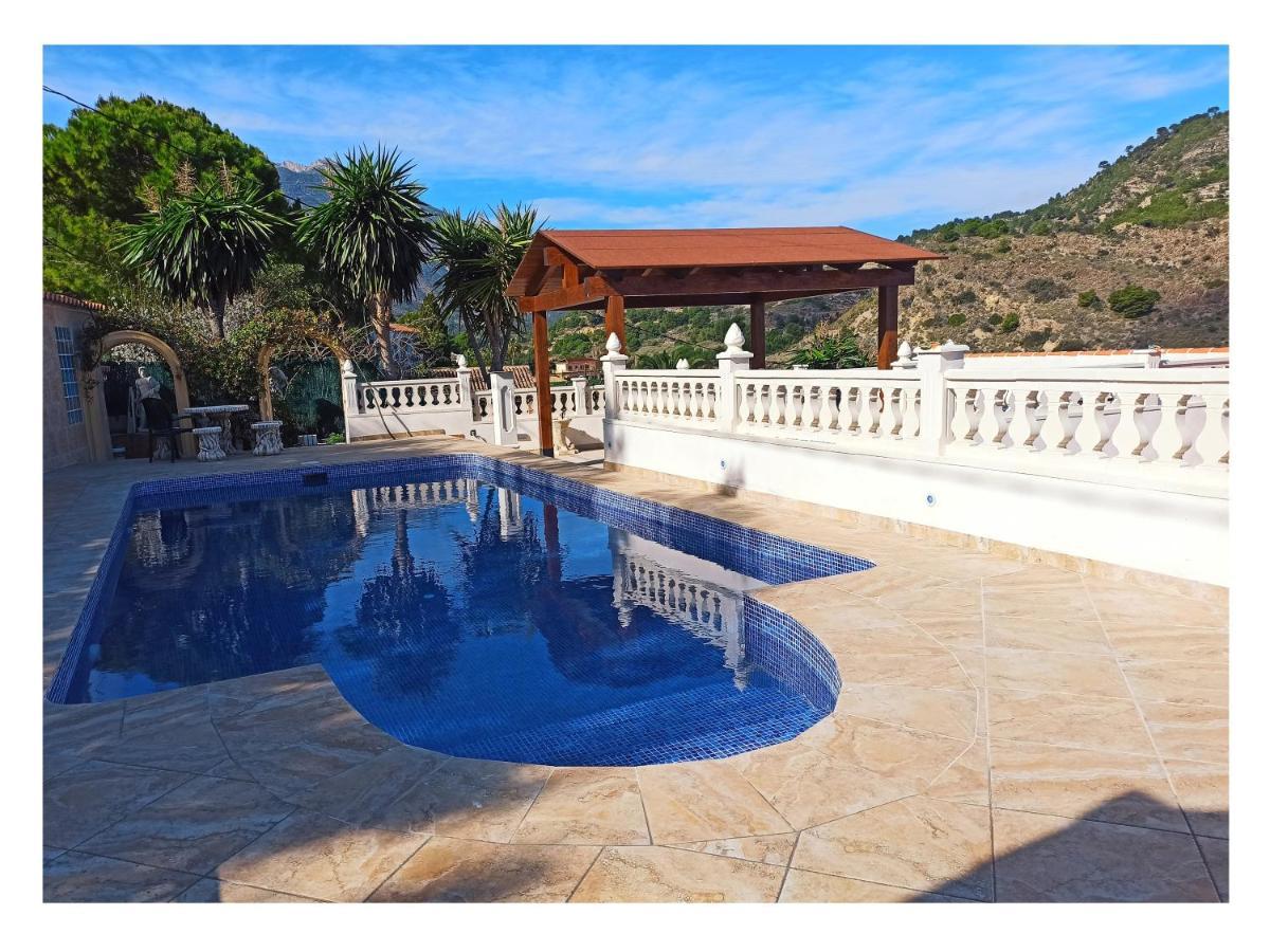 Villa Med Panoramautsikt Med Privat Pool I Calpe, Costa Blanca, Spanien Kültér fotó